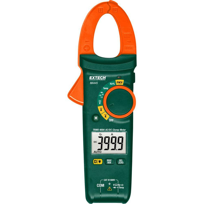 Extech MA445: 400A True RMS AC/DC Clamp Meter + NCV