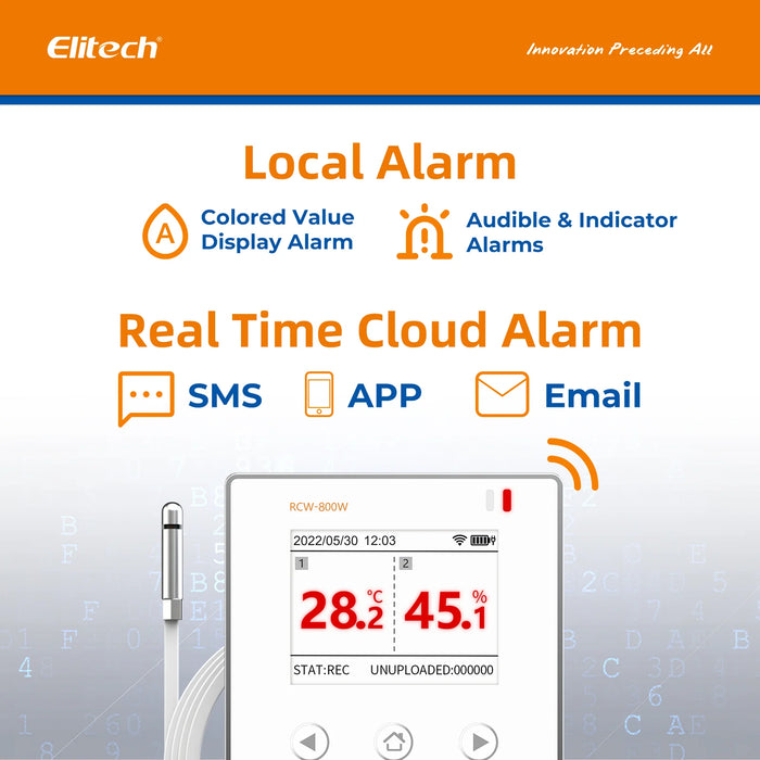 Elitech RCW-800W-THE Temperature and Humidity Data Logger