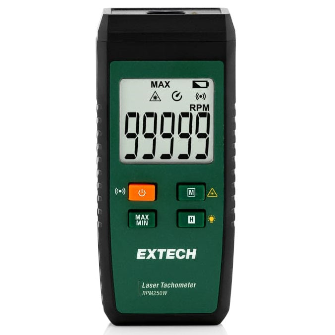 Extech RPM250W Laser Tachometer with Connectivity to ExView App