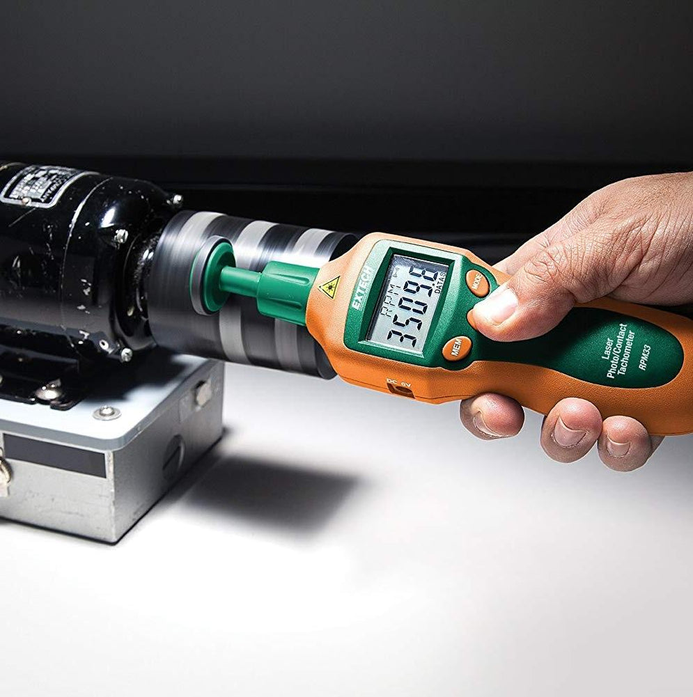 Extech RPM33 Combination Contact/Laser Photo Tachometer