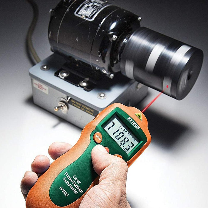 Extech RPM33: Combination Contact/Laser Photo Tachometer