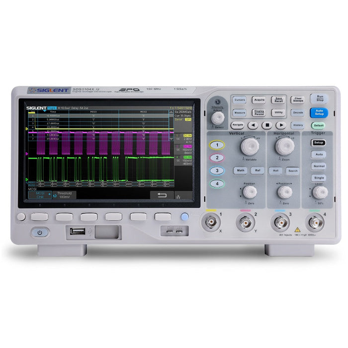 Siglent SDS1104X-U Super Phosphor Oscilloscope, 100MHz, 4 Channel