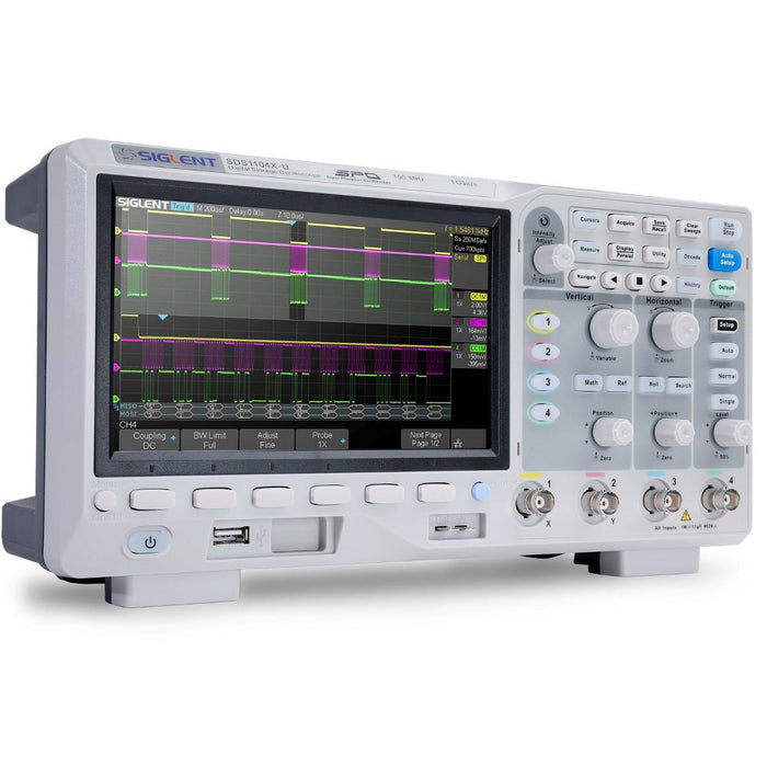 Siglent SDS1104X-U Super Phosphor Oscilloscope, 100MHz, 4 Channel