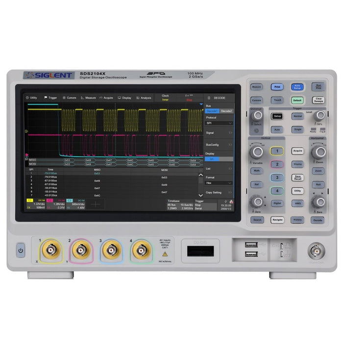 Siglent SDS2104X 100MHz Digital Storage Oscilloscope (SPO)