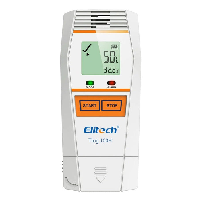 Elitech Tlog 100H Reusable Temperature and Humidity Data Logger, Range -30 to 70°C