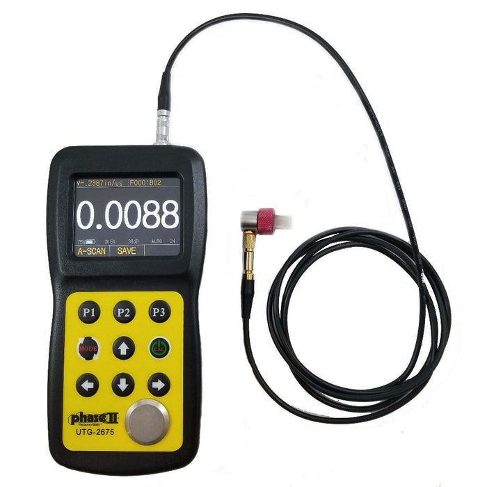 Phase II UTG-2675 Ultrasonic Thickness Gauge, Range 0.2-25.4mm