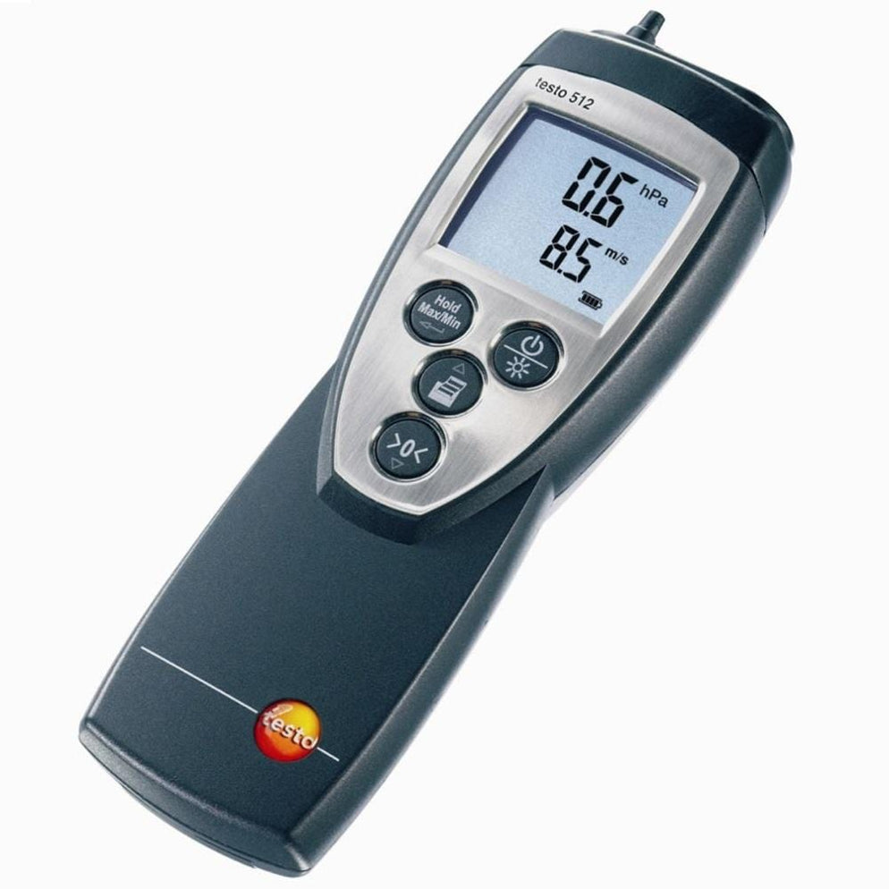 Testo 512 Differential Pressure Meter - 0 to 200hPa